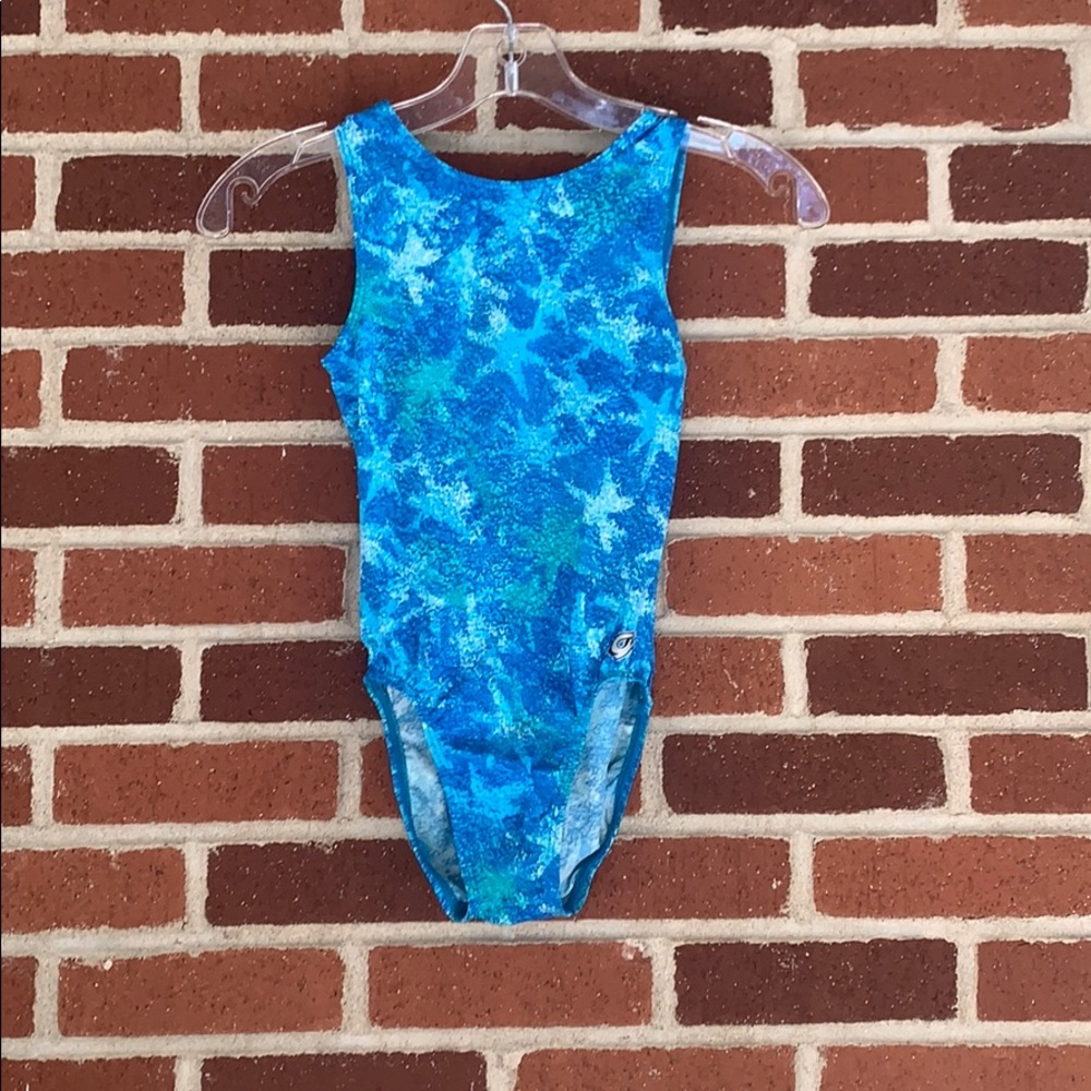 GK Blue Gymnastics Leotard